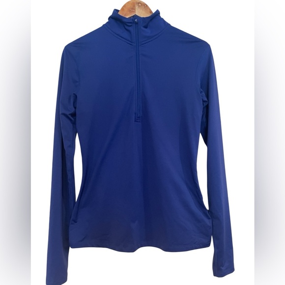 Nike Women's Royal Blue Half-Zip Pullover Size Large - Picture 5 of 5